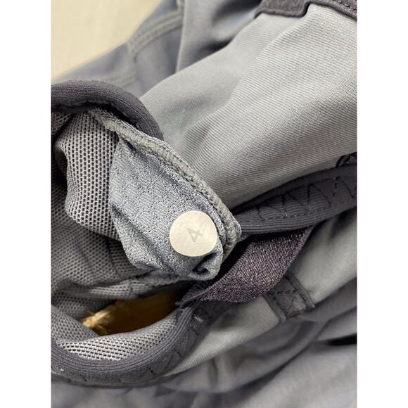 Lululemon Rehearsal Tank SZ 4 Blurrsed Grey Drawstring Hem Adjustable straps Bra - Picture 4 of 6